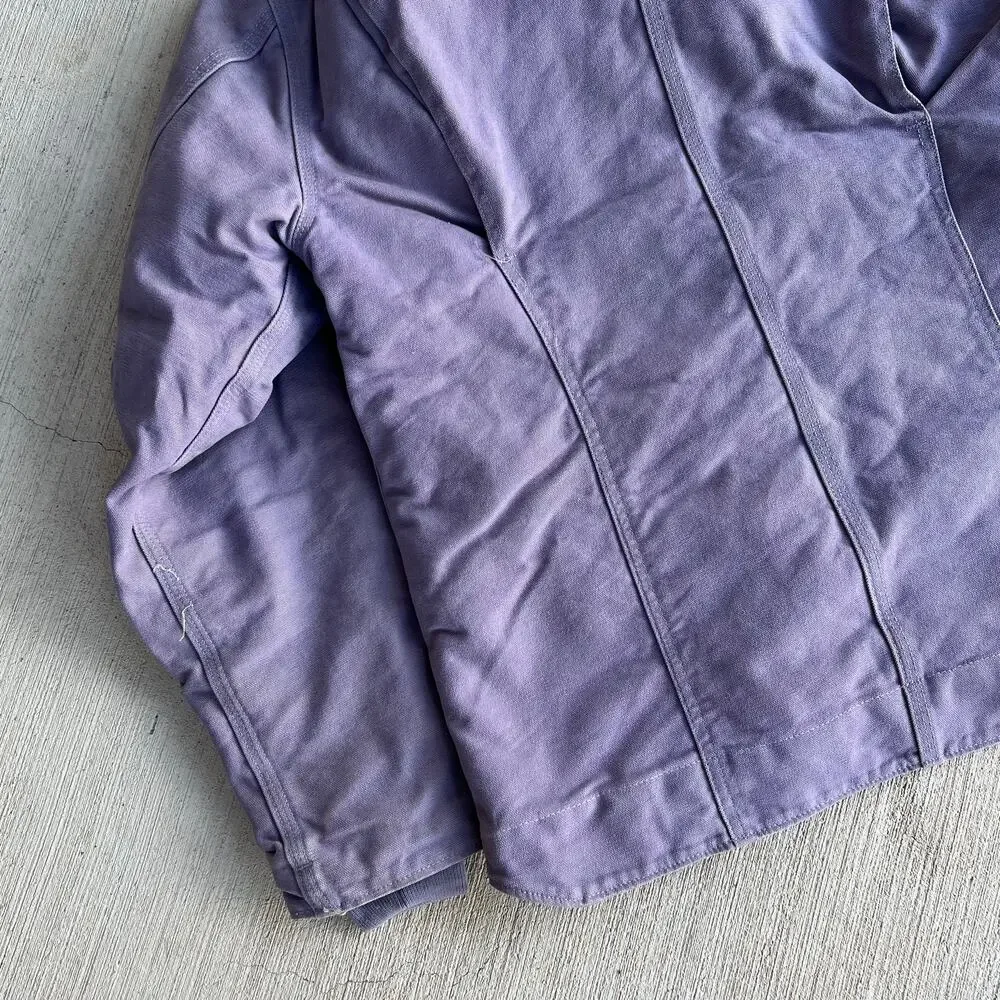 Carhartt WOMENS WJ141 purple hooded Sierra work wear jacket